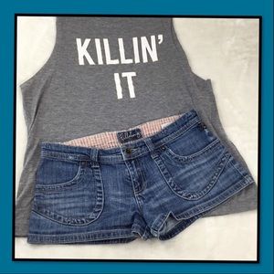 BILLABONG WOMENS SLIDEPOCKET DENIM SHORTS 5